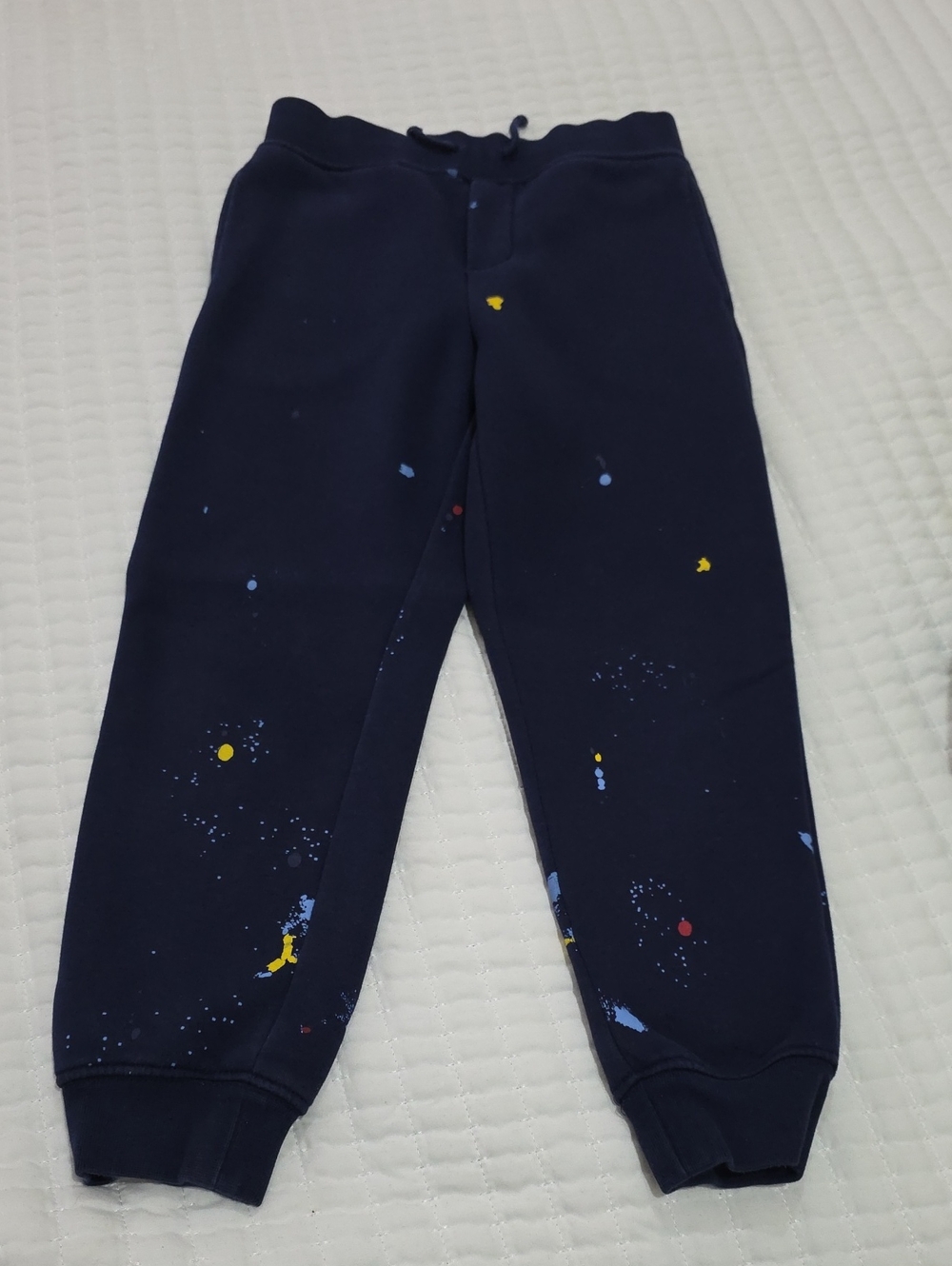 Polo by Ralph Lauren Navy Splatter-Print Joggers